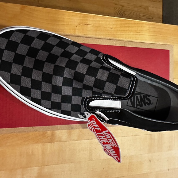 Classic Vans Black and Gray Slip-On - Picture 2 of 4
